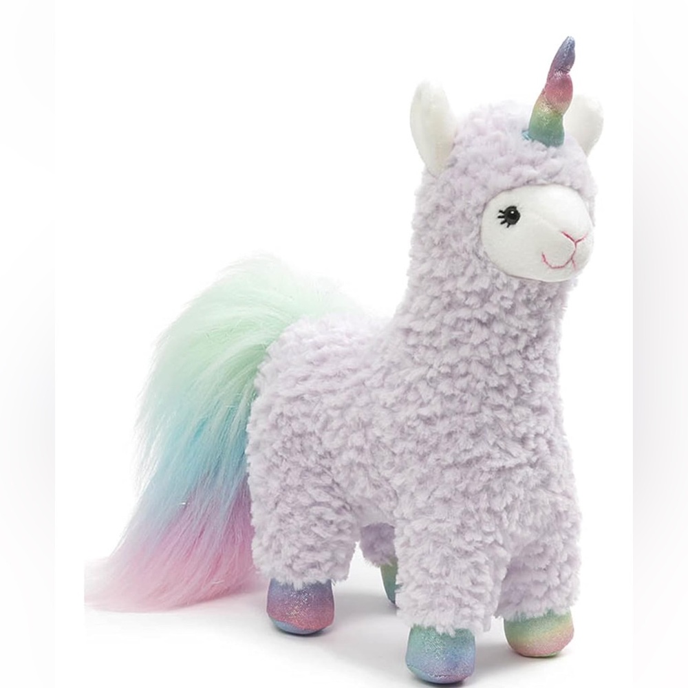 GUND Sugar Plum Llamacorn Llama Unicorn Plush Stuffed Animal,Purple Rainbow, 11"